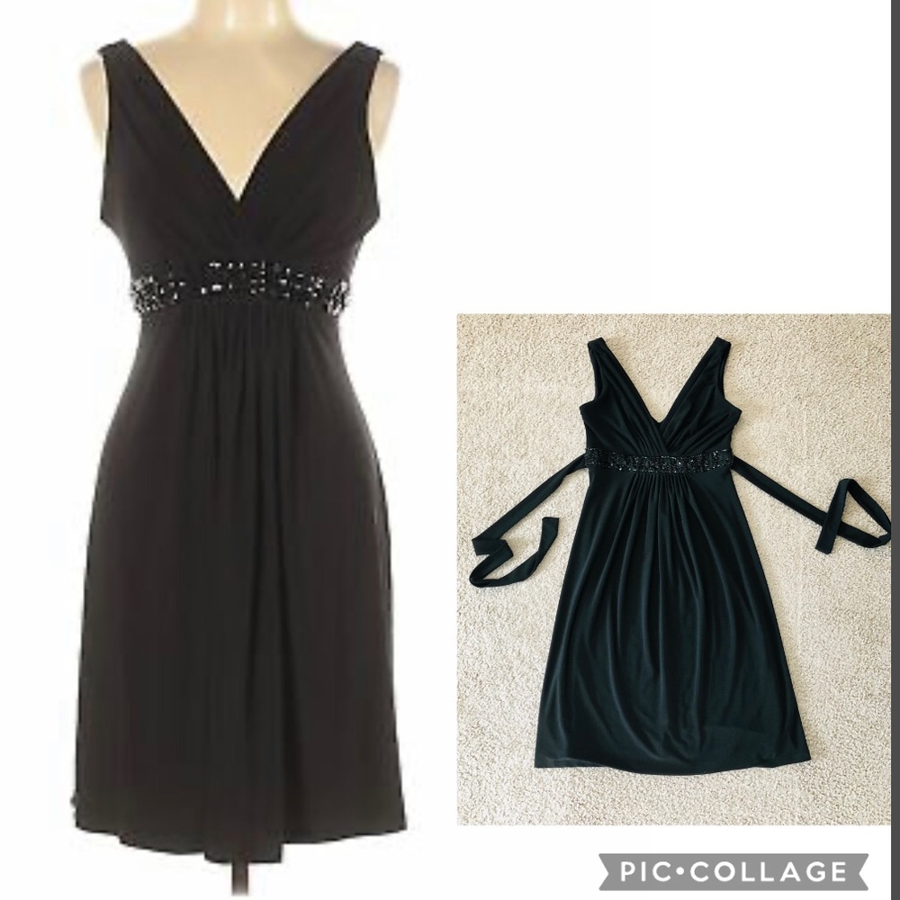 Windsor Beaded Waist Gathered Party Dress Sz 1/2